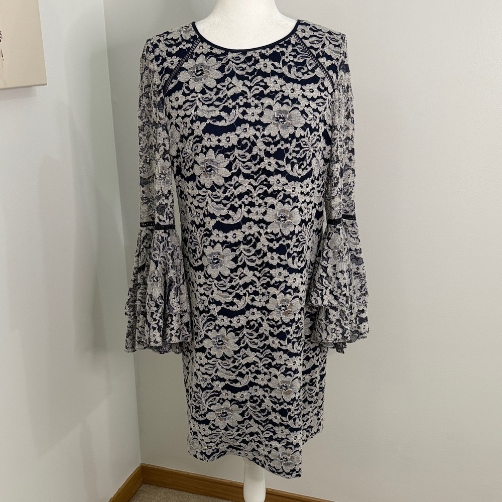 Chelsea28 Floral Lace Long Sleeve Dress